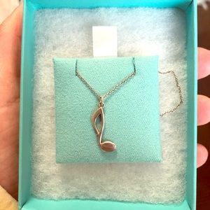 tiffany music note necklace, large deal 